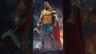 Thor with cR7#cr7 #thor #marvel #1millionviewschallenge