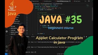 Java Programming : Applet Calculator Program || #35
