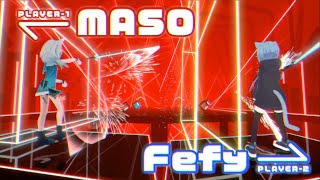 [ビートセイバー] YOASOBI - 三原色 / MASO × Fefy コラボレーション企画