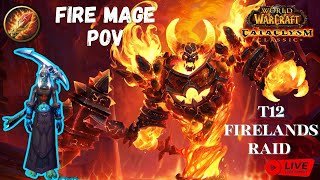 🔥#130 T12 Firelands Raid Fire Mage 7/7HEROIC - World of Warcraft Cataclysm Classic