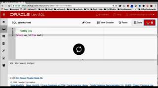 Create Sequence using ORACLE LIVE SQL