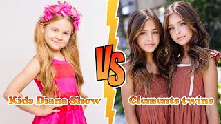 Kids Diana VS Clements Twins (Ava And Leah Clements) Transformation 👑 New Stars From Baby To 2023