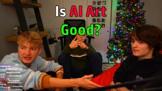 TommyInnit and Tubbo on AI Art