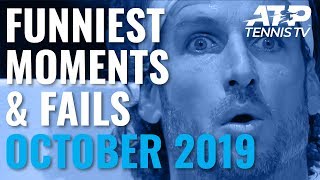 Funny ATP Tennis Moments And Fails From October | 2019 ATP Tour Season