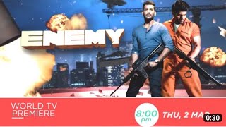 Enemy 2022 Full Hindi Dubbed Movie Teaser | World Television Premiere | Vishal, Arya