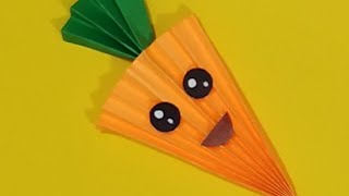 Orange Day Craft | Orange Day Craft Activity | Carrot Paper Craft | Easy Paper Craft | Paper Carrot|