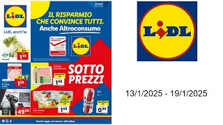 Volantino Lidl - dal 13 al 19 gennaio 2025 - Sotto prezzi