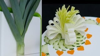 Leek Flowers Carving Vegetable Flower Food Decoration