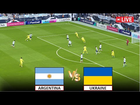 EN VIVO: ARGENTINA vs UCRANIA I PARTIDO DE FÚTBOL EN VIVO DE PARÍS 2024 HOY I JUEGO eFOOTBALL PES 21