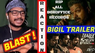 Bigil Official Trailer #REACTION | Thalapathy Vijay,Nayanthara,A.R Rahman,Atlee #BigilTrailer #Oyepk