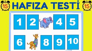 Hafıza oyunu | KOLAY ORTA ve ZOR sorularla kendini test et | Çok eğlenceli  bilmece ve bulmacalar