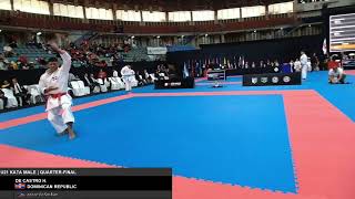 Heriberto de Castro 🇩🇴 VS Kevin Mesina 🇨🇱. U21 Male Kata. Panamerican Karate Championship 2024.