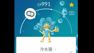 Pokemongo 冷水猴 進化 成 冷水猿 / 冷水猴 进化