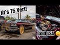 Whips By Wade : Jit's 1975 Caprice 24kt Gold LSA powered on 24