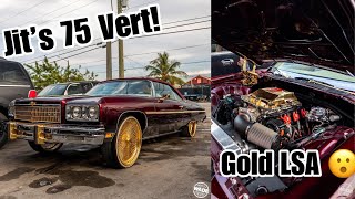 Whips By Wade : Jit's 1975 Caprice 24kt Gold LSA powered on 24\