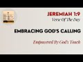 Verse Of The Day | Jeremiah 1:9 | Embracing God's Calling | November 04, 2024