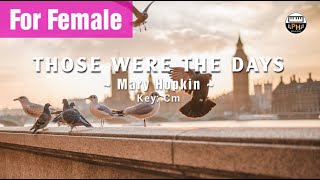 Karaoke  Those Were The Days (Mary Hopkin) | For Female Voice