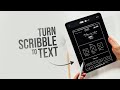 How to Turn Scribble Into Text on iPad (tutorial)