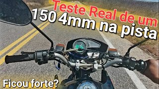 Bros com motor preparado Teste Real 150 4mm na pista veja o resultado Real Prt.2