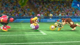 Mario and Sonic at The Rio 2016 Olympic Games -Football -Team Vector vs Peach , Sonic