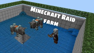 Minecraft Raid farm in pe || easy raid farm in pe || pocket edition