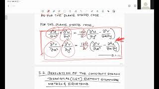 Development of Plane Stress & Plane Strain Stiffness Equations Part 2