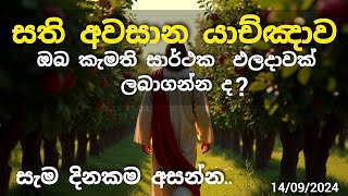 සතියේ අවසානයේ ආශීර්වාදාත්මක යාච්ඤාව 🙏 || ඔබ කැමති සාර්ථක  ඵලදාවක් ලබාගන්න ද ?