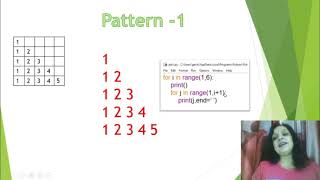 Printing Patterns using NESTED LOOP|| Python programming for beginners- part 6