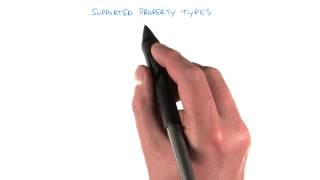Supported Property Types - Developing Scalable Apps with Java