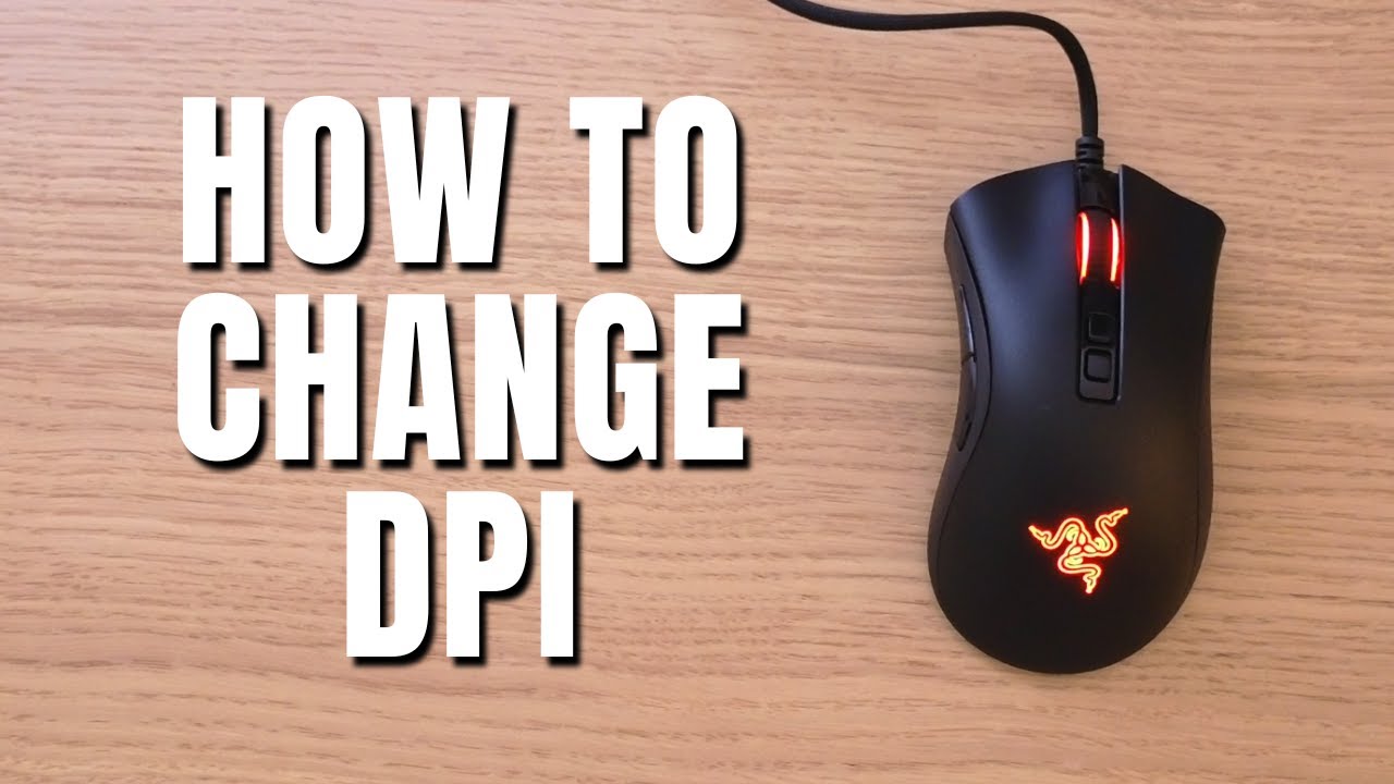 How To Change DPI For Your Razer Mouse (Razer Deathadder V2) - YouTube