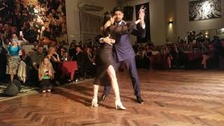 Tango performance, Magdalena Valdez, Sebastián Jimenez, Los Herederos del compas orquesta