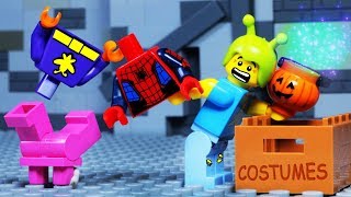 Lego Costume Shop - Halloween Prank Stop Motion