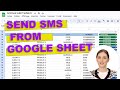 SEND SMS FROM GOOGLE SHEET ( Bulk SMS, Notifications, Scheduling , Reply Automatic ) - Tutorial