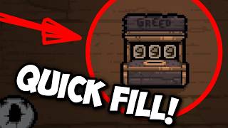 HOW TO FILL GREED DONATION MACHINE IN ONE RUN IN TBOI! [TBOI GUIDE]