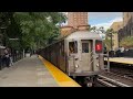 The 1 Subway Train in the Bronx and Northern Manhattan, New York USA