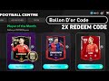 FREE 2x REDEEM CODE TOTW RONALDO!! PLAYER OF THE MONTH & EXTRA TIME UPDATE FC MOBILE 25!