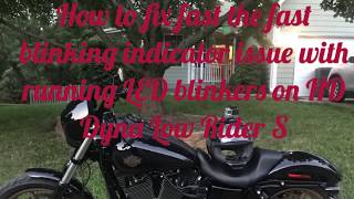 How to fix fast blinking indicator on Harley Davidson after LED blinker install