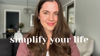 HOW TO SIMPLIFY YOUR LIFE IN 2022 | minimalism | intentional living