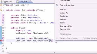 Java#72 Multiple Selection List