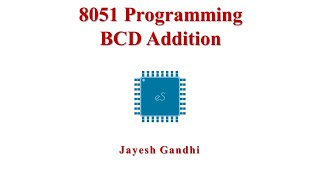 8051 Programming BCD Addition