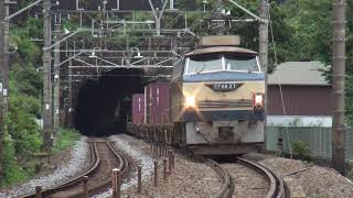 貨物列車 5097レ EF66-27 2019/07/15 早川－根府川間