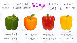 成分营养学｜哪种颜色的彩椒最健康？Hi Ingredient bell pepper explained