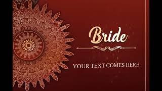 003 Mandala Wedding invitation video