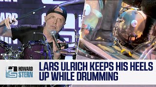 Watch How Lars Ulrich Drums With 2 Feet, Both Heels Up
