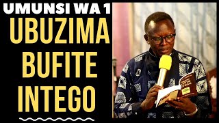 UMUNSI WA 1 UBUZIMA BUFITE INTEGO    Rev  Dr  Canon Antoine RUTAYISIRE