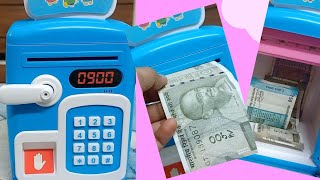 Mni ATM for kids | Password protected | Finger print censor |Unboxing