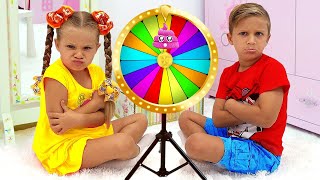 Diana and Roma are playing Magic Wheel Challenge