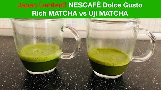 ネスカフェドルチェグスト 日本限定 宇治抹茶 vs 濃い抹茶 / !!Japan Limited!! Nescafé Dolce Gusto Uji MATCHA vs Rich MATCHA