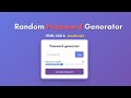Password Generator in 10 Minutes: Copy to Clipboard Feature Included