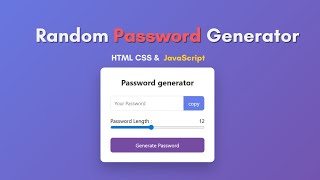 Password Generator in 10 Minutes: Copy to Clipboard Feature Included